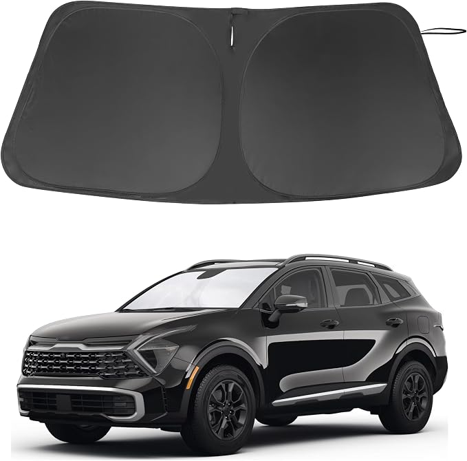 Windshield Sun Shade for 2023-2026 Kia Sportage NQ5 Accessories | Full covered for windshield, Foldable & Durable, Block UV Rays, Reduce Heat, Easy to install, Keep Car Cooler by LHFLIVE