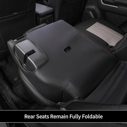 EKR Corolla Seat Covers Custom Fit for Toyota Corolla 2020 2021 2022 Hybird LE &2023 2024 2025 2026 Hybrid XLE,Leather Car Seat Cover Full Set-Faux Leather(Black+Light Gray-1) - Image 7
