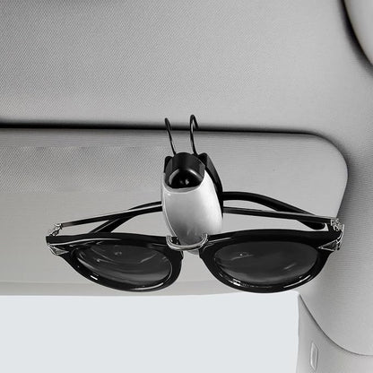 5 PCS Car Sun Visor Clips, Compact Auto Sunshade Sunglasses Clip Ticket Card Holder, Universal Sun Visor Organizer Eyeglasses Mount for Most Vehicles (Gray) - Image 4