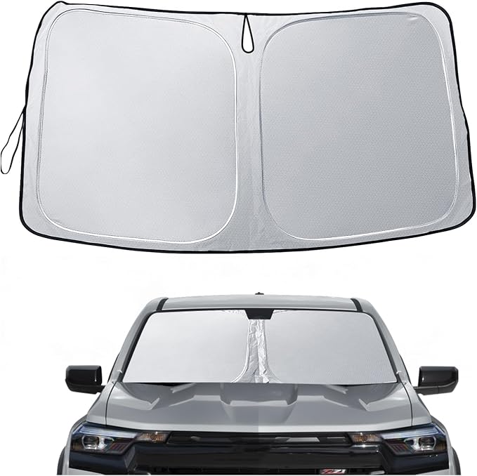 SXCY for 2023-2025 2026 Chevy Colorado/GMC Canyon Windshield Sunshade 2023-2025 2026 Colorado Z71 ZR2 LT WT Trail BOSS Accessories Canyon Sun Shade Foldable Sun Shield Colorado Sun Protector by SXCY