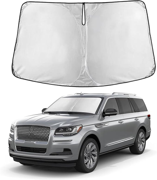 Autovir Windshield Sun Shade Fit for 2018-2023 2024 2025 Lincoln Navigator | Sunshade, Front Car Window Shades Sun Visor, Blocks UV Rays & Heat, Car Accessories by Autovir