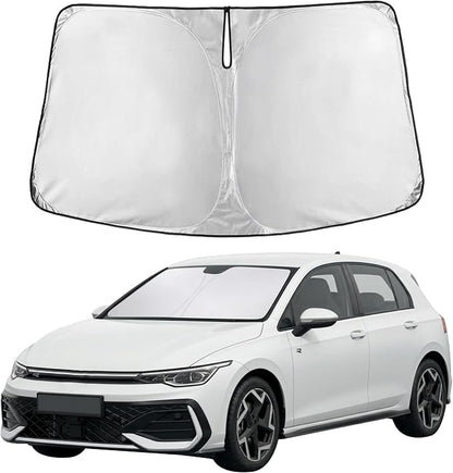 Autovir Windshield Sun Shade Fit for 2022-2025 2026 Volkswagen Golf Mk8 | Sunshade, Front Car Window Shades Sun Visor, Blocks UV Rays & Heat, Car Accessories by Autovir