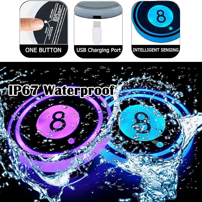 2PCS LED Car Cup Holder Lights, Light up Car Coasters for Cup Holders | 7 Color-Changing Light Up Cup Holder Insert Coasters, Waterproof Car Accessories for Teens, Car Gifts for Men & Women - Image 3