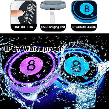 2PCS LED Car Cup Holder Lights, Light up Car Coasters for Cup Holders | 7 Color-Changing Light Up Cup Holder Insert Coasters, Waterproof Car Accessories for Teens, Car Gifts for Men & Women - Image 3