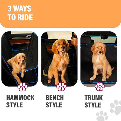Blue Standard Dog Car Hammock Back Seat Cover, Waterproof Backseat Cover Protector for Truck Bench Rear of Sedans or SUVs, Essential Pet Supplies Vacuum or Wipe Clean, Machine Washable - Image 7
