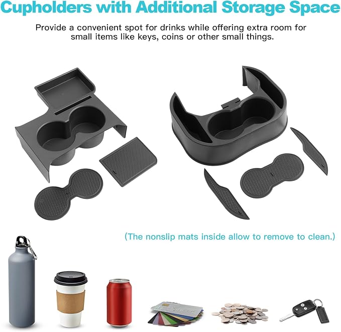 CDEFG 2022-2024 Maverick Car Cup Holder Organizer for Maverick Center Console CupHolders Expander Fit for First Row and Second Row 2022 2023 2024 Maverick Pickup Truck Interior Accessories, 2PCS - Image 3