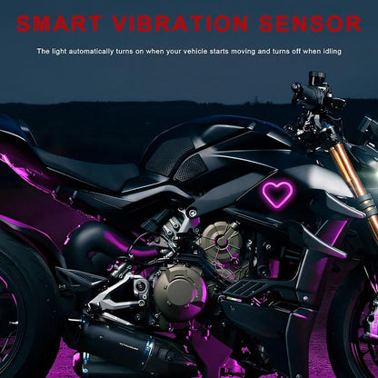 Car LED Ambient Light, Rechargeable Heart Shaped Lamp Triangle Car Window Ambient Light with Suction Cups, Cute Love Heart Atmosphere Lamp Interior Decor for Most Vehicles (Pink) - Image 6