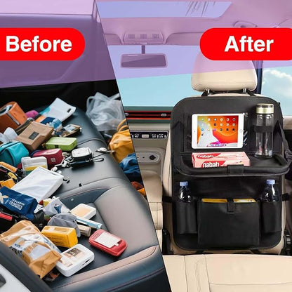Car BackSeat Organizer, for Kids Car Organizer Kick Mats Kick Mats Back Seat Protector with Touch Screen Tablet Holder, for Kids, Car Travel Accessories, 1 Pack - Image 5