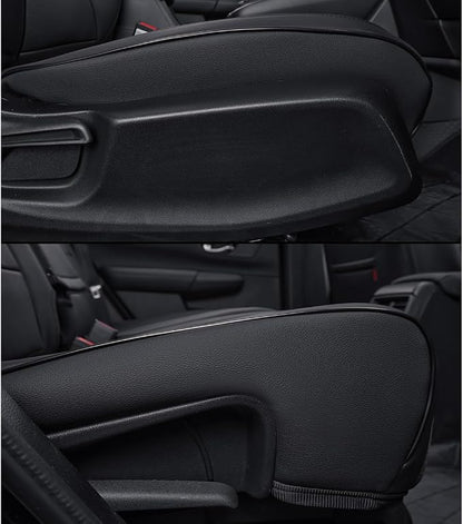 EKR Car Seat Covers for Honda CRV 2023-2026 Leatherette Full Set | Custom Fit for Honda CRV 2023 2024 2025 2026 Easy-Wipe Protection,Faux Leather(Black) - Image 3