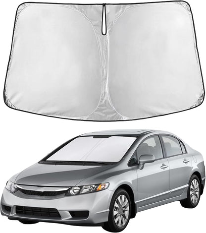 Autovir Windshield Sun Shade Fit for 2006-2009 2010 2011 Honda Civic | Sunshade, Front Car Window Shades Sun Visor, Blocks UV Rays & Heat, Car Accessories by Autovir