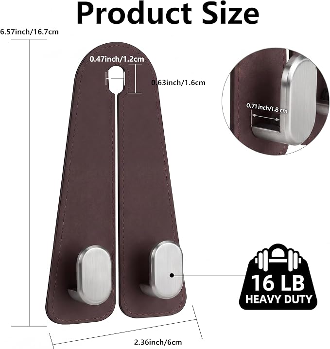 Car Seat Headrest Hooks for Purses & Shopping Bags, 2 Pack Suede Car Purse Hook, Double Hooks Secure Bags While Driving, Elegant & Durable, Simple to Install, Fits Handbags, Grocery Bags, Bottles. - Image 2