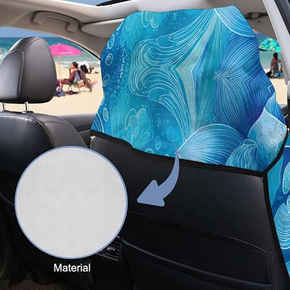 Sea Turtle Flowers Car Towel Seat Cover Soft Washable Car Seat Cover Protector Fashion Easy to Installation for Cars, Trucks, Sedans, Vans, SUVs - Image 3