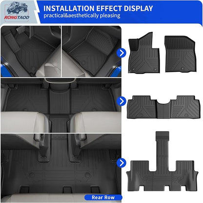 Rongtaod Floor Mats Set 5pcs for 2026 Hyundai Palisade Gas 7 Seats | Cargo Mat Trunk Mat Cargo Liner TPE All Weather Back Seat Protector Palisade Accessories - Image 2