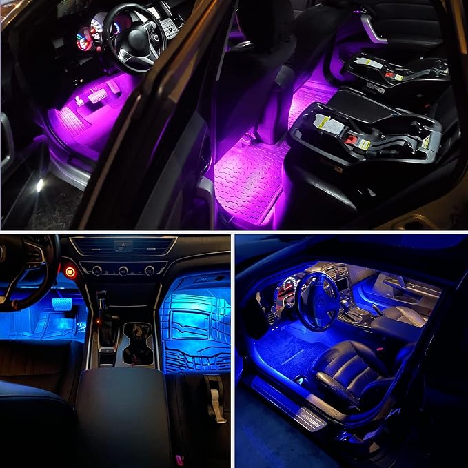 Nilight Car Interior Lights with APP Control 16 Million RGB Colors Strip Lights with Music Sync Mode and Multiple Scene Options for Cars Trucks SUVs - Image 7