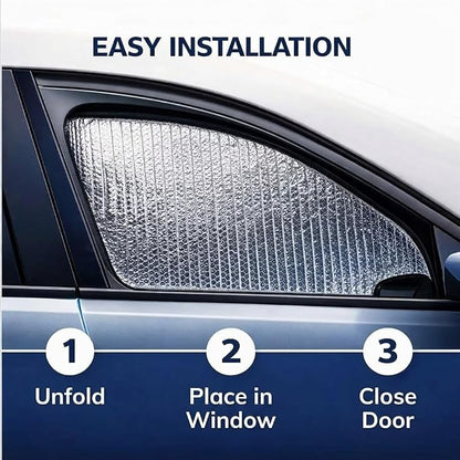 Set of 2 Custom Fit Automotive Reflective Front Seat Side Window Sunshade for 2019-2026 Volvo XC40 - Image 4
