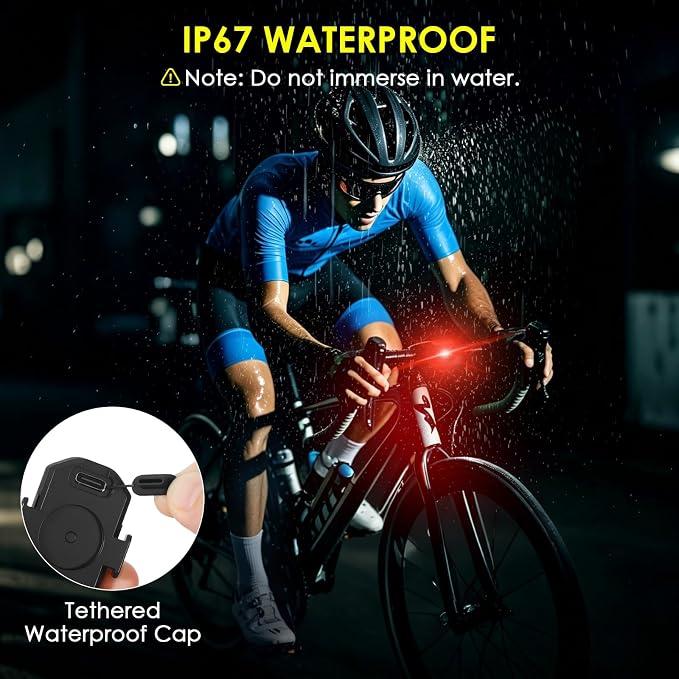 Upgraded 6PCS Wireless Strobe Lights for Car Motorcycle Bike Remote Bright 5 LEDs Anti Collision Lighting USB-C Rechargeable RGB Mini Exterior Warning Flashing Interior Ambient Light IP67 Waterproof - Image 6