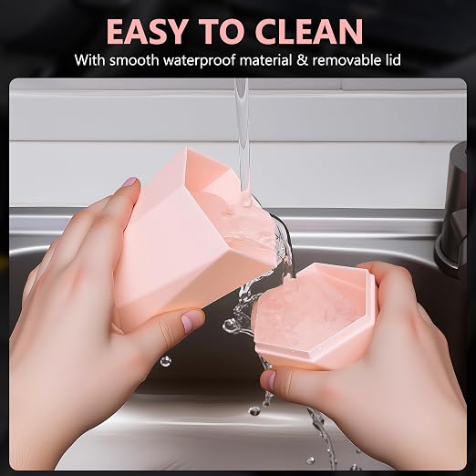 Car Trash Can with Lid, Leakproof, 15 Trash Bags, Pink, 1 Pack | Small Garbage Can for Car, Car Accessories for Interior, Multipurpose Organizers and Storage Solutions for Home, Office - Image 4