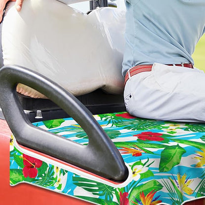 ENYORSE Golf Cart Seat Covers, Tropical Floral Seat Towel Blanket, Soft Breathable Microfiber, Keeps Seats Cool & Comfortable, 51”x31”, Fits 2 & 4 Passenger EZGO, Yamaha,Club Car Carts - Image 3