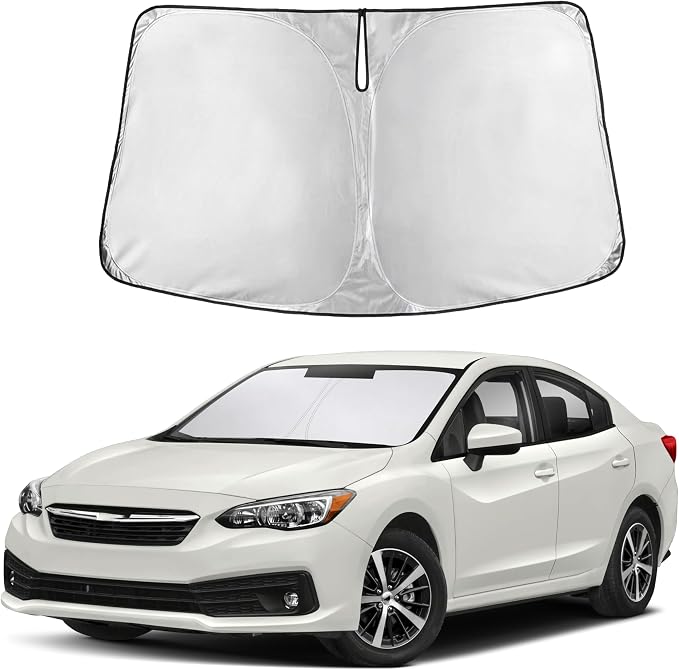 Autovir Windshield Sun Shade Fit for 2017-2021 2022 2023 Subaru Impreza WRX | Sunshade, Front Car Window Shades Sun Visor, Blocks UV Rays & Heat, Car Accessories by Autovir