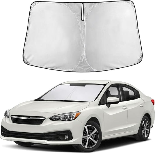 Autovir Windshield Sun Shade Fit for 2017-2021 2022 2023 Subaru Impreza WRX | Sunshade, Front Car Window Shades Sun Visor, Blocks UV Rays & Heat, Car Accessories by Autovir
