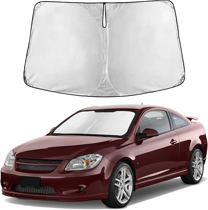 EcoNour Windshield Sunshade Compatible for Chevy Classic/Cobalt 2004-2010 | Sun Visor for Front Windshield & Window Sun Shade Cover, UV Heat Blocker & Protector, Car Accessories by EcoNour