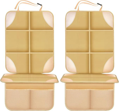 Car Seat Protector, Non-Slip Backing Will Not Leave Imprint (Ochre, 1 pc) | Waterproof Thicker Car Seat Cover for SUV, Sedan, Truck, Leather Car Seat Cushion by Meolsaek