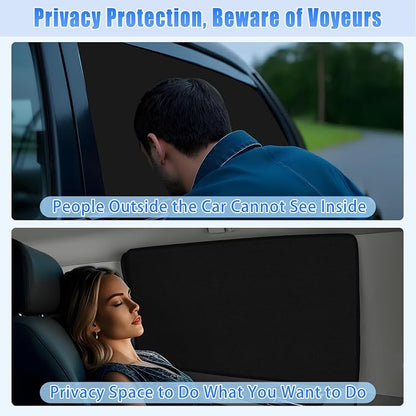ZATOOTO Car Window Cover for Privacy,Soft Suede for Durable,16.69×31.5in | Stay Cool & UV Protection, For Baby Back Window Sunshade, Light Blocking Sun Shades for Camping Eating and Rest - Image 5