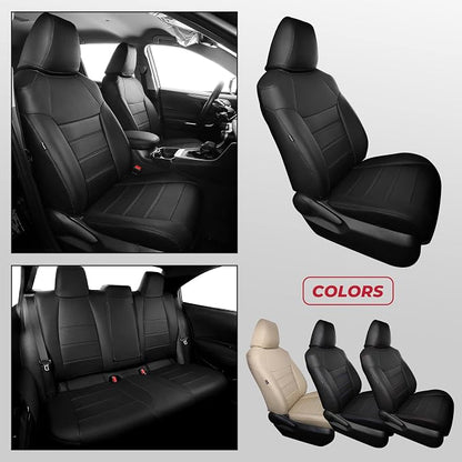 FREESOO Custom Leather Seat Covers for Toyota Corolla L LE 2020-2022 | Sedan, Full Set, Waterproof, Airbag Compatible, Scratch-resistant, Anti-slip, Protector Cushion, Durable Material, Easy-clean - Image 7