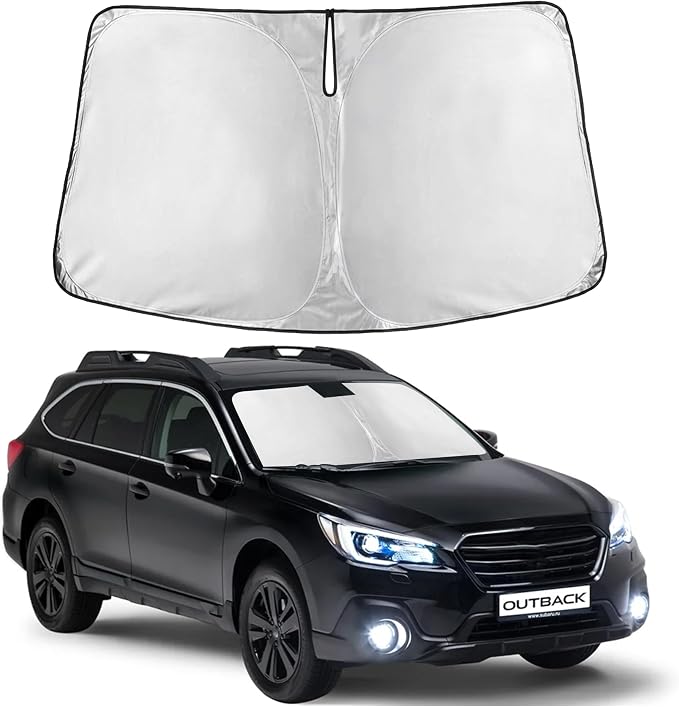 Autovir Windshield Sun Shade Fit for 2015-2017 2018 2019 Subaru Outback | Sunshade, Front Car Window Shades Sun Visor, Blocks UV Rays & Heat, Car Accessories by Autovir