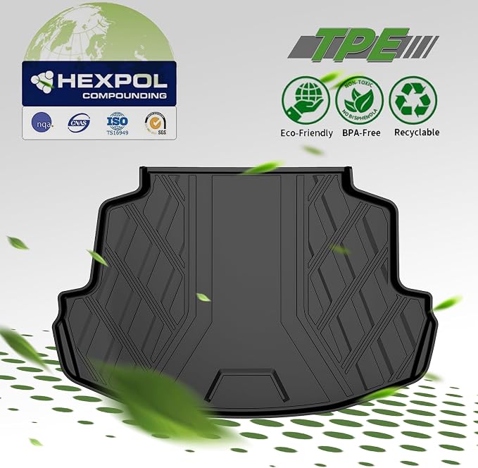 AOMSAZTO Cargo Liner Compatible with 2014-2019 Toyota Corolla Sedan | Custom Fit Trunk Mat Behind 2nd Row | All Weather Protection Cargo Mat Compatible with 2014-2019 Corolla Sedan Models - Image 3