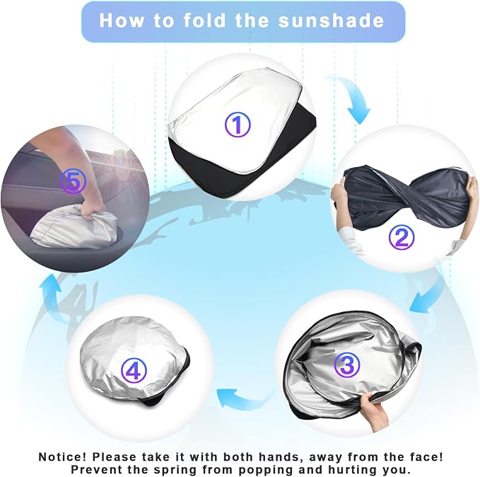 SXCY for 2020-2024 2025 2026 Land Rover Defender Windshield Sunshade 2022-2025 2026 Defender 90 110 130 Accessories 2025 2026 Defender Sun Shade Foldable Sun Shield 2024-2026 Defender Sun Protector - Image 6