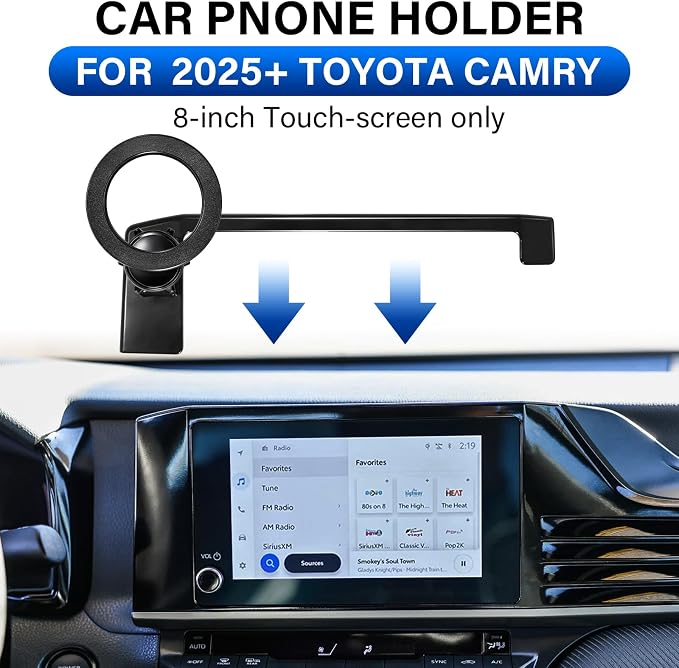 Car Phone Holder for Toyota Camry LE/SE 2025-2026 Accessories 8-inch Screen | Magsafe Strong Magnetic Phone Mount for iPhone, 360° Hands-Free No Air Vent Blockage One-Hand Operation Stable Stand - Image 3
