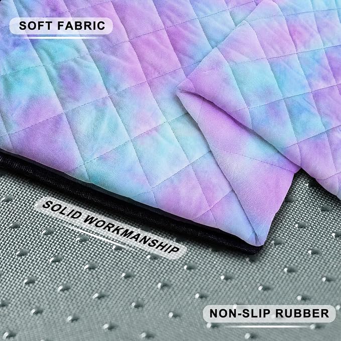 YOKYHOM Golf Cart Seat Covers, Thick Plush & Non-Slip Backing, Blue Purple | Heat & Cold Protection, All-Season Comfort, 51 x 30.5 in, Fits Most 2 & 4 Passenger EZGO, Club Car, Yamaha & Icon Carts - Image 3