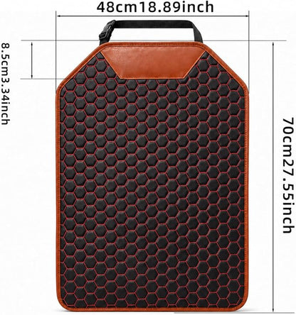 Kick Mat Back Seat Protector - Car Back Seat Cover for Kids Feet - Waterproof & Sturdy Protector for Upholstery from Dirt, Mud, Scratches and Stain (Red 2 pcs) - Image 3