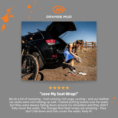 Transition & Seat Wrap V2.0 Blue Car Seat Cover Towel | Waterproof cover, changing kilt, quick-dry towel, secure fit for athletes runners cyclists triathletes - Image 6