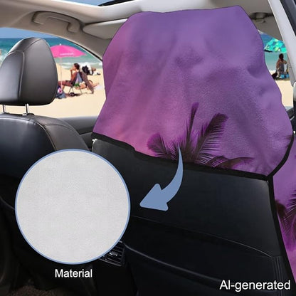 Horeset Sunset Palm Tree Silhouette Car Seat Towel Cover – Soft & Breathable Seat Protector, Multi-Use for Beach Outdoor Activities, Universal Fit for SUV Truck Sedan Van - Image 6