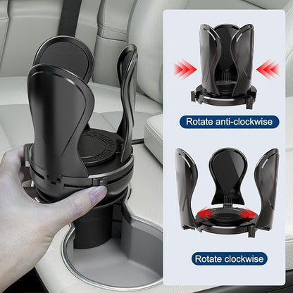 Car Cup Holder Expander, Cup Holder Extender Adapter with Expandable Arm and Adjustable Base, Compatible with Yeti Ramblers 14-64oz, Hydro Flasks 18-64oz Most Coffee Mugs Bottles & Cups - Image 7
