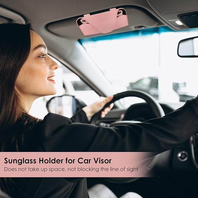 Sunglass Holder for Car Visor, Car Sunglasses Holder Eyeglasses Holder for Visor Accessories - Image 6