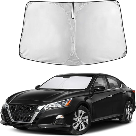 Autovir Windshield Sun Shade Fit for 2019-2024 2025 2026 Nissan Altima | Sunshade, Front Car Window Shades Sun Visor, Blocks UV Rays & Heat, Car Accessories by Autovir