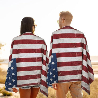 1Pcs Car Seat Cover Towel Non Slip Front Seat Car Seat Towel Performance Microfiber Athletic Running Towel Washable Seat Cover for Gym Workout Sweat Outdoor Sport Beach Hiking Yoga (American Flag) - Image 5