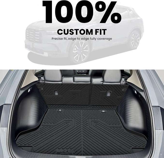 LASFIT Cargo Mat Mat for Honda HRV 2023-2027 & for Acura ADX 2025-2026 | Full Surround TPE Mats, Tall Walls, 3D Custom Fit, Non-Slip, Easy Clean, Tool-Free Install, Vehicle-Specific Accessories - Image 4
