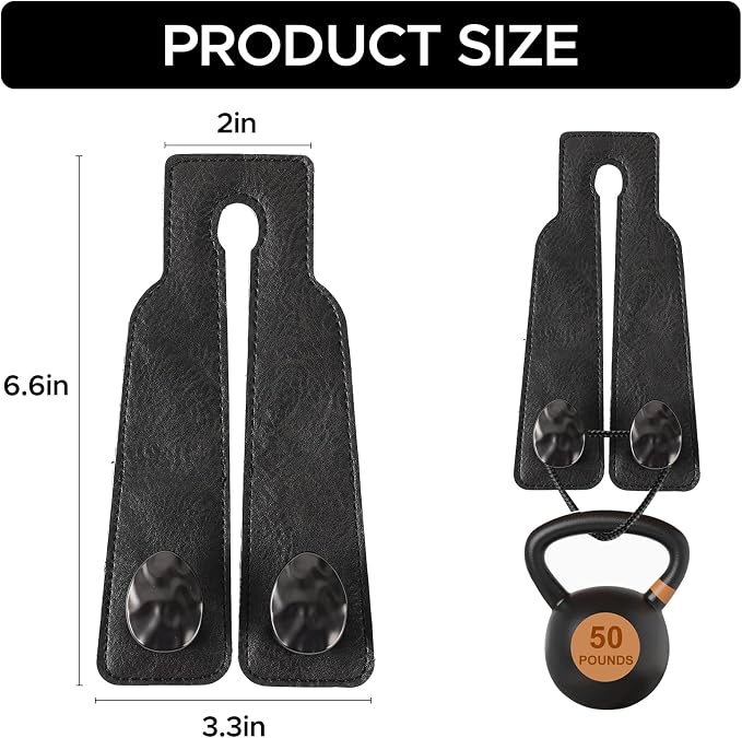 Leather Car Purse Hook for Headrest, 4 Pack (Black-Black) | Twin Hooks Headrest Hangers, 2/4 Pack, No-Slip, Scratch-Proof, Holds Purses, Backpacks, Grocery Bags, Car Organizer Gift - Image 2