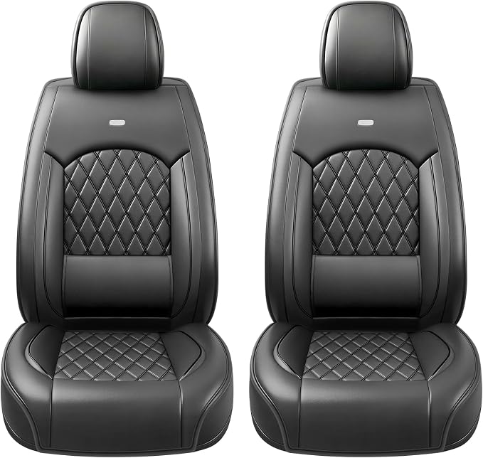 for Subaru Legacy 2008-2026 Car Seat Covers, Front Pair, Black | Luxury Full Coverage Leather Seat Protectors, Waterproof Breathable, Non-Slip, Easy to Install, Airbag Compatible, All-Season - Image 9