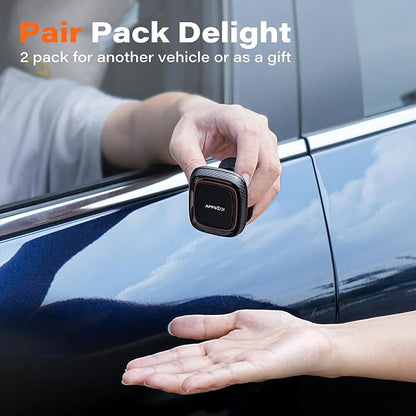 APPS2Car 2-Pack Magnetic Phone Holder for Car, Dashboard Magnet Car Mount | Strong Magnetic Dashboard Mount with Adhesive Base; Requires Included Metal Plates and Fits Most Phones. Not for MagSafe. - Image 6