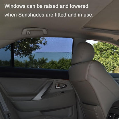 TFY Universal Car Rear Side-Door Square-Window Sunshades - for Vehicles with Side Windows 29.5Inch - 41.5Inch W x 19Inch H (Regular Rectangular Window) | Universal Fit | Sunshade | Glare reduction | Easy installation | Secure hold | Lightweight & porta... - Image 4