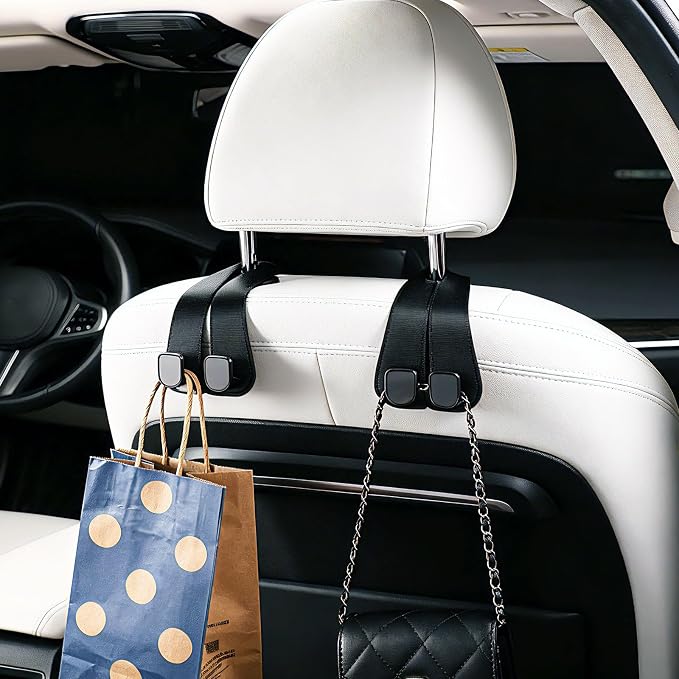 car hooks for purses and bags cute car purse hook seat headrest bag holder | car seat back storage hook,car purse hook headrest hanger women,purse holder for car,road trip essentials,car accessories - Image 8