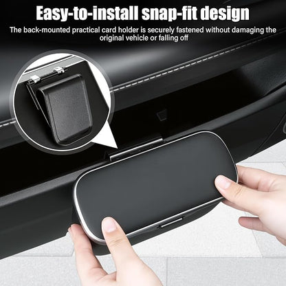 UYYE Car Trash Can, Car Garbage Bin with Lid & Handle - Leak-Proof Mini Trash Can for Car, Truck, SUV - Essential Car Accessories for Organization (Black) - Image 3