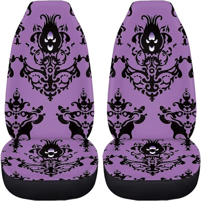 Halloween Front Car Seat Covers Set of 2, Soft Breathable Seat Protectors for Front Seats, Universal Fit for Most Cars, SUVs and Sedans - Image 4