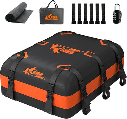 Car Rooftop Cargo Carrier Bag 15-20 Cubic Feet(20Cu.Ft-Orange) by Unknown