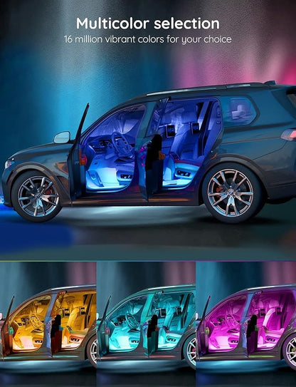 Govee Car LED Lights, RGB Smart Car Interior Lights, App Control | DIY Mode and Music Mode, 2 Lines Design LED Lights for Cars with Car Charger, 12V - Image 2